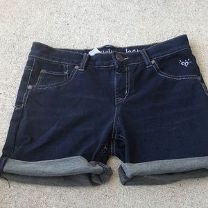 Justice Premium Jean Shorts Dark wash size 16